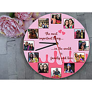 Buy Family Photo Clock Online -ClassyThings