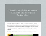 National Realty Investment Advisors LLC's Public Stream