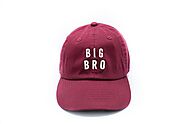 Maroon Big Bro Hat | Maroon Baseball Cap - Rey to Z
