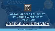 Get Greece Residency By Greece Golden Visa | Mann's Solutions