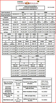 Eros Sampoornam Price List | Phase 2 & 3 (New Price 2023)