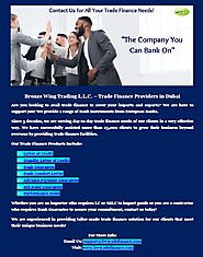 Trade Finance - Bronze Wing Trading L.L.C in Dubai