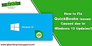 Fix most common issues of QuickBooks during the Windows 10 updates