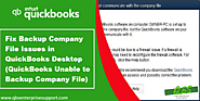 How to Fix Backup Issues in QuickBooks Desktop Company Files?
