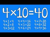 4 Times Table Song - "The Four Rap"- from "Multiplication Jukebox" CD by Freddy Shoehorn