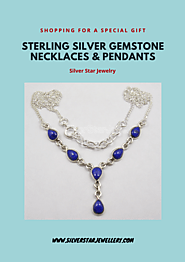 Sterling Silver Gemstone Necklaces & Pendants