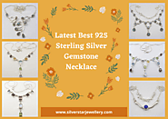 Latest Best 925 Sterling Silver Gemstone Necklace