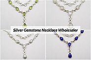 Silver Gemstone Necklace Wholesaler