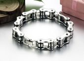 Hacart Deal ★ Biker Bracelet For Men 316L Stainless Steel Chain Jewelry ★ With Handmade Gift Bag (Size 8.07 inch)