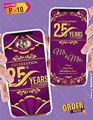 25 Years Celebration Invitation eCards | Anniversary Celebration Cards