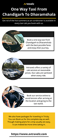 One Way Taxi from Chandigarh to Dharamshala