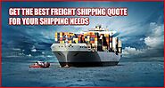 Get the best freight shipping quote for your shipping needs.