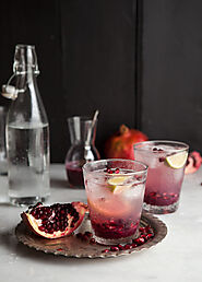 Ice pomegranate drink