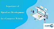 Website at https://www.techsprohub.com/opencart-development-for-your-ecommerce-website/