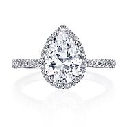 Buy Aesthetically designed Pear Shaped Engagement Ring from Tacori