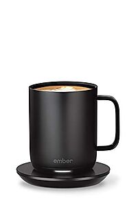 NEW Ember Temperature Control Smart Mug 2, 10 oz, Black, 1.5-hr Battery Life - App Controlled Heated Coffee Mug - Imp...
