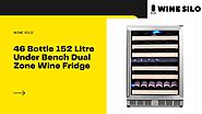 46 Bottle 152 Litre Under Bench Dual Zone Wine Fridge | Wine Silo