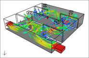 Applying CFD Techniques to Evaluate HVAC Efficiency of Large Buildings