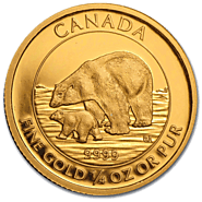ROYAL CANADIAN MINT GOLD POLAR BEAR & CUB | Priority Gold