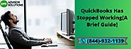 Easily encounter QuickBooks Has Stopped Working issue with these simple steps