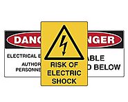 Electrical hazard sign