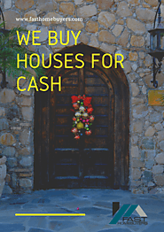 We buy houses for cash