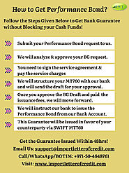 Infographics – How to Get Performance Bond