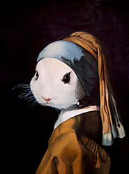 "Bunny With a Pearl Earring" Alwong // © 2005 - 2021 Alwong