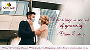 Live Marriage Streaming Chennai, Live Marriage Webcasting chennai, Live webcasting Bangalore, Live Wedding Bangalore,...