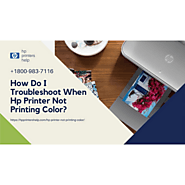 Hp Printer Not Printing In Color? 1-8009837116 HP Printer Not Printing Anything Fixes