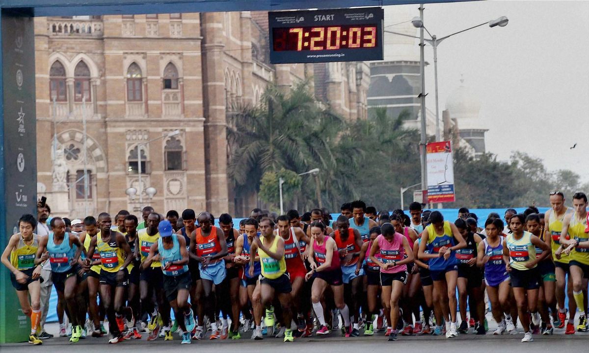 Headline for Top Celebrities at the Mumbai Marathon 2015