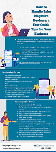 How to Handle Fake Negative Reviews: A Few Quick Tips for Your Business [Infographic]