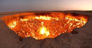 “The Door to Hell” in Derweze, Turkmenistan