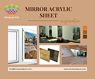 Stylish And Impact Resistance Mirror Acrylic Sheets For Home & Gym