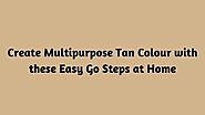 how to make a tan color