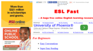ESL Fast - A free online English learning resource