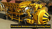 Preventive Maintenance of Batching Plant - Gamzen India