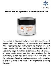 How to pick the right moisturizer for sensitive skin? by Phyto-C Skin Care - Issuu