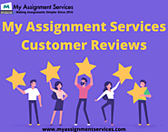 My Assignment Services customer reviews