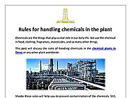 Rules for handling chemicals in the plant.pdf