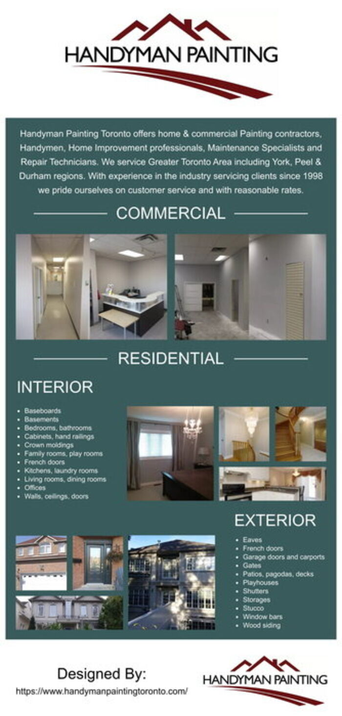 This infographic is designed by Handyman Painting
