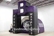 Bonham Warriors Inflatable Football Tunnel Arch Combo