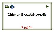 Chicken Breast for $3.99/lb