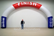 Eye-Q Cares Inflatable Archway Start and Finish Line for the California Classic Marathon