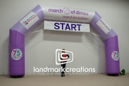 March of Dimes Inflatable Race Arch