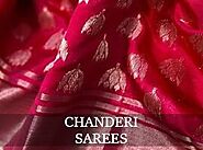 Pure Chanderi Saree Collection Online | Luxurionworld