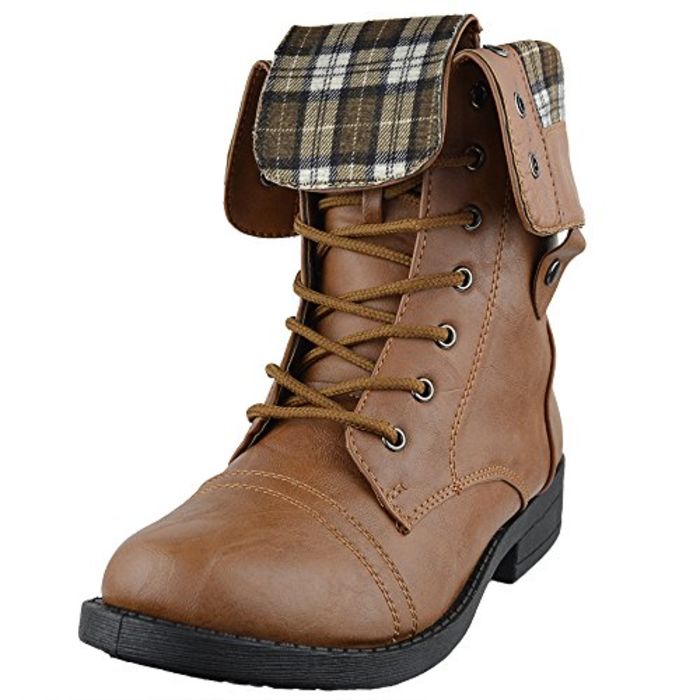 beige fold over boots