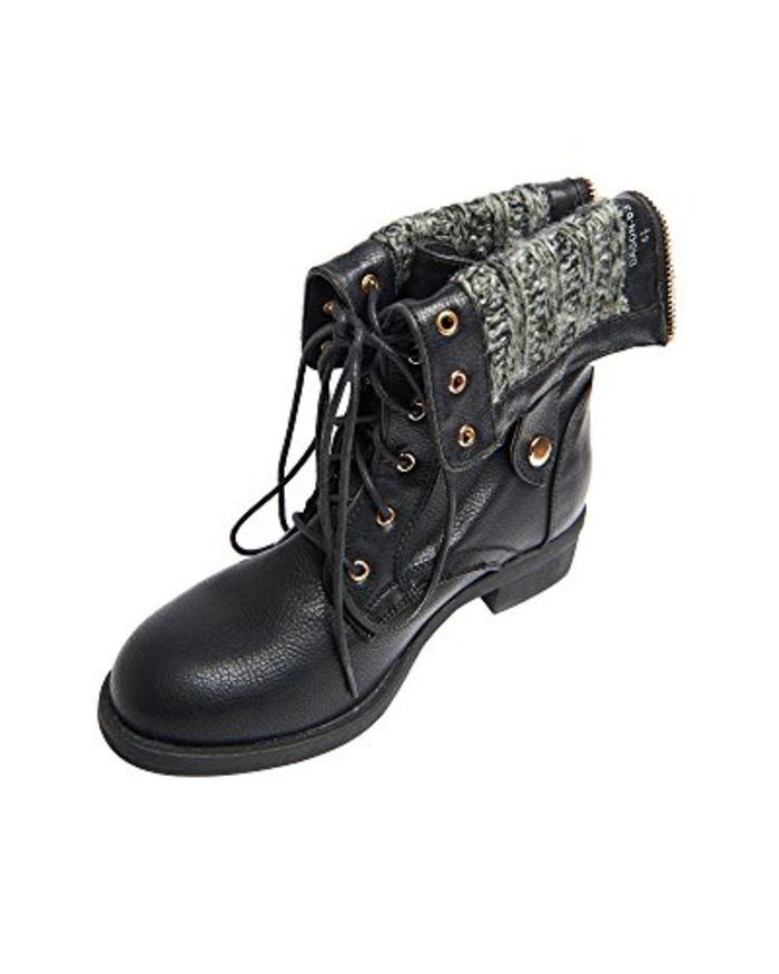 Best Women's Fold Over Combat Boots Review 2020 A Listly List