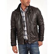 Mens Fitted Soft Black Leather Jacket