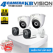 Gói lắp đặt VT-KB142MD trọn bộ 4 Camera KBvision 2MP Sale 30%